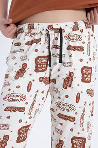 Zivame Harry Potter Knit Cotton Loungewear Set - Whisper White — thumbnail 9